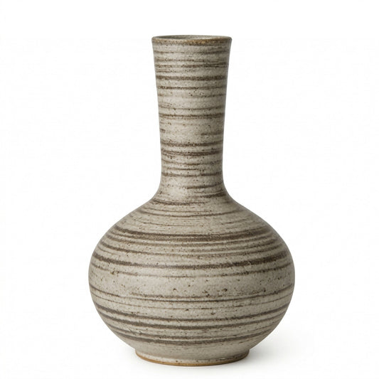 🥔LUMIKIDIY™ Striped Neck Ceramic Decorative Vase