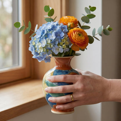 🍍LUMIKIDIY™ Abstract Multicolor Art Ceramic Vase