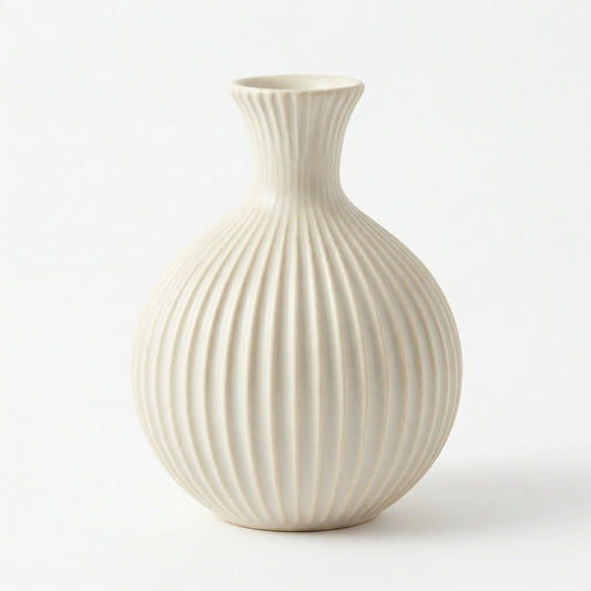 🍑LUMIKIDIY™ Fluted Ceramic Decorative Vase