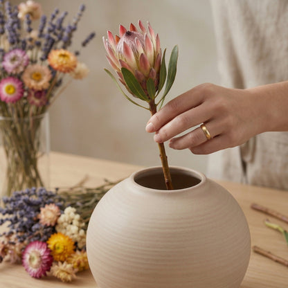 🍌LUMIKIDIY™ Minimalist Round Ceramic Vase