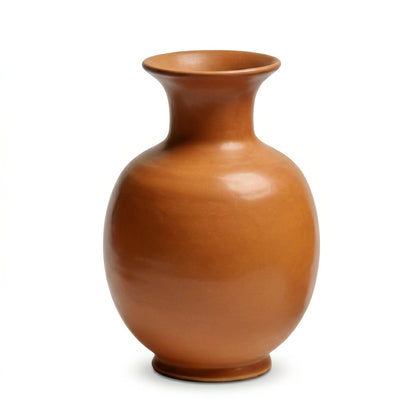 🥥LUMIKIDIY™ Rustic Brown Ceramic Decorative Vase