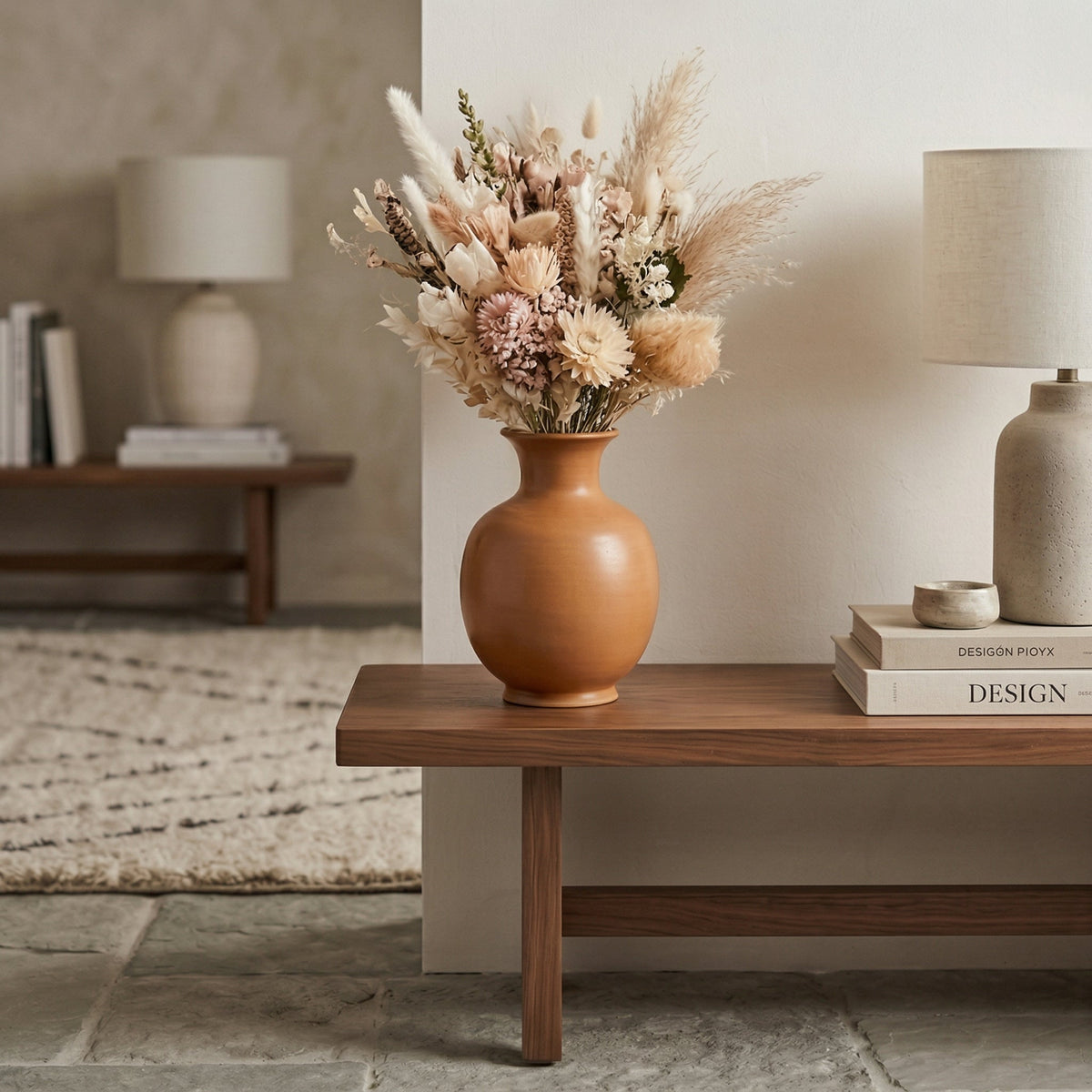 🥥LUMIKIDIY™ Rustic Brown Ceramic Decorative Vase